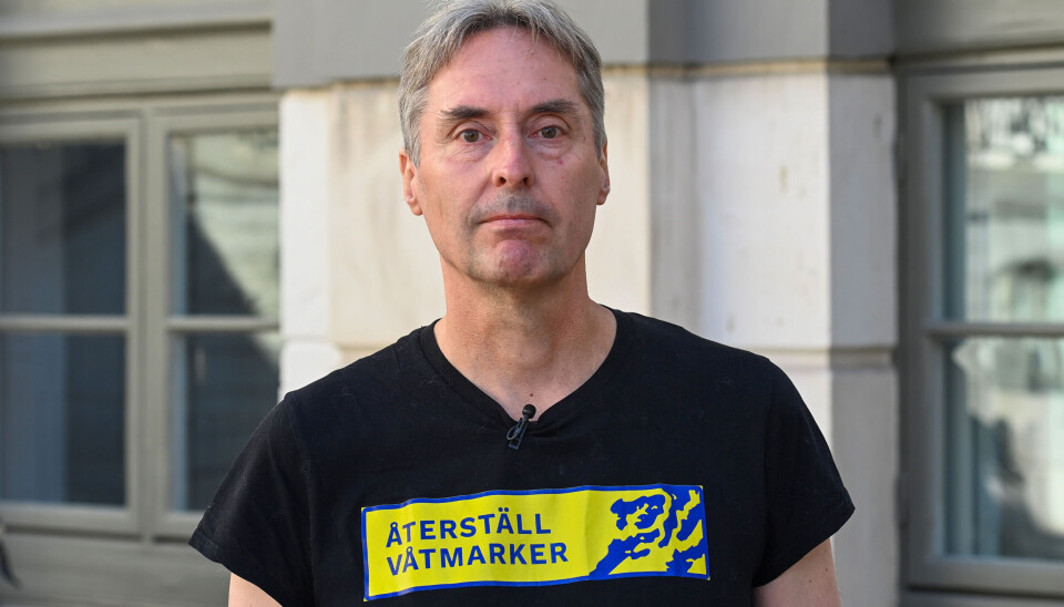 Pontus Bergendahl, talesperson för Återställ våtmarker.