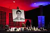 A photo of Charlie Kirk, the CEO and co-founder of Turning Point USA who was shot and killed, stands at his vigil, Thursday, Sept. 11, 2025, in Orem, Utah. (AP Photo/Lindsey Wasson) XJO159