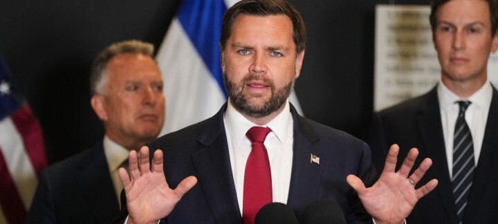 JD Vance vid Israelbesök: Jesus är fredsfursten