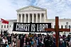 Anti-abortion activists rally outside of the U.S. Supreme Court during the March for Life in Washington, Friday, Jan. 23, 2026. (AP Photo/Jose Luis Magana) DCJL120