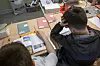 STOCKHOLM, SVERIGE 20260428Genrebilder skola. Bild från en femteklass i stockholmsområdet. Foto: Anders Wiklund / TT / Kod 10040