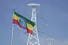 An Ethiopian flag at the Grand Ethiopian Renaissance Dam in Benishangul-Gumuz, Ethiopia, Ethiopia Tuesday, Sept. 9, 2025. (AP Photo/Jackson Njehia) KBI121