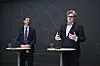 STOCKHOLM, SVERIGE 20260623Den särskilda utredaren Michael Målqvist och justitieminister Gunnar Strömmer (M) håller pressträff i samband med att betänkandet Ett nytt regelverk för granskning av utländsk finansiering av trossamfund och andra verksamheter överlämnas. Foto: Christine Olsson / TT / Kod 10430